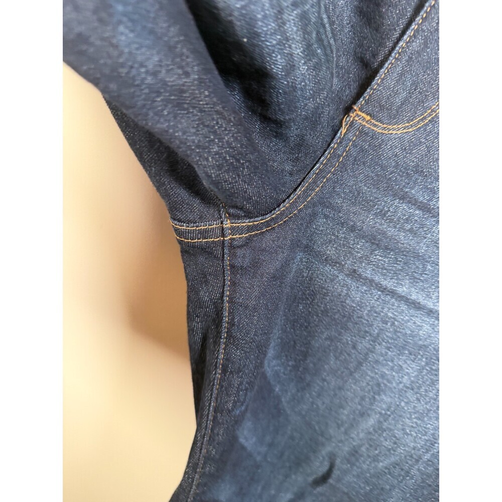 Evereve Ever Trouser Jeans Size 27 Dark Wash Wide Leg High Rise Blue Denim - Picture 6 of 11